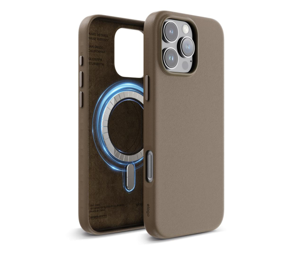 Elago Magnetic Leather do iPhone 16 Pro Max Taupe ES16MSLE69PRO-TOU - 1278748 - zdjęcie